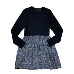 anna sui floral long sleeve babydoll dress ♡